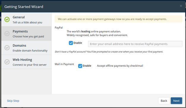 设置PAYPAL信息接口