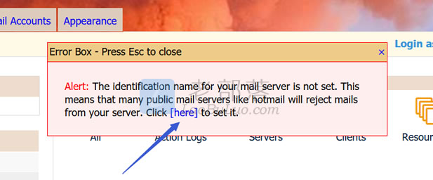 设置Mail Server主机名
