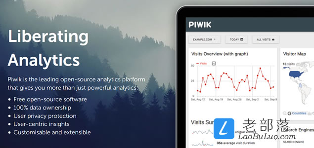 利用Piwik开源程序自建网站统计系统 确保隐私和数据存储-老部落