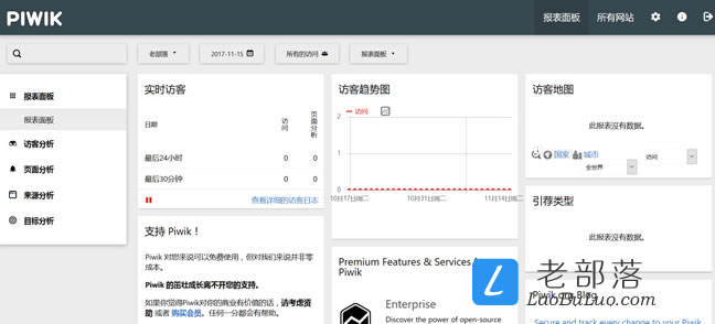 Piwik后台功能管理