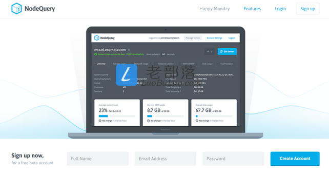 新注册NodeQuery账户