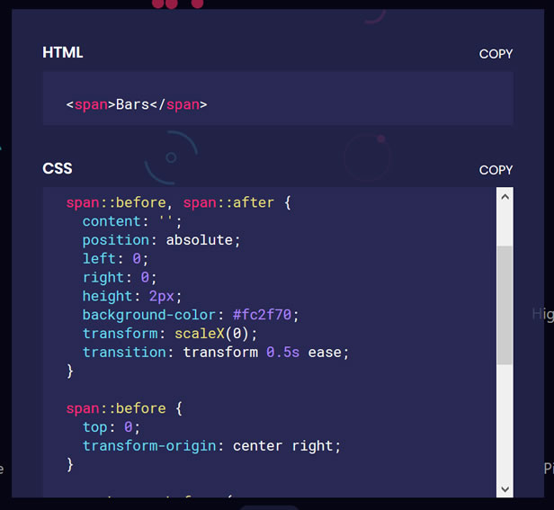 CSSFX - 简单漂亮可一键复制应用的CSS样式工具