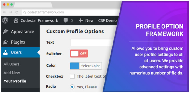 Profile Option Framework