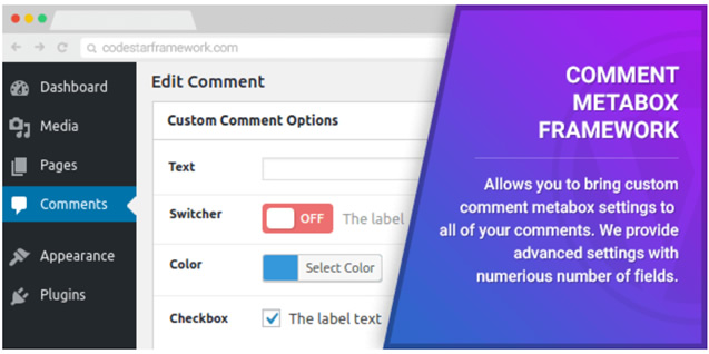 Comment Metabox Framework