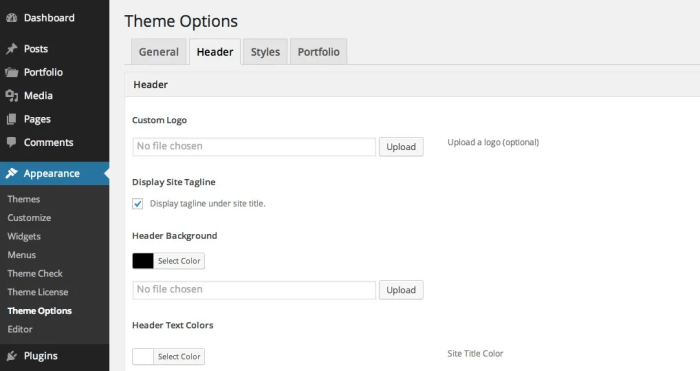 Options Framework